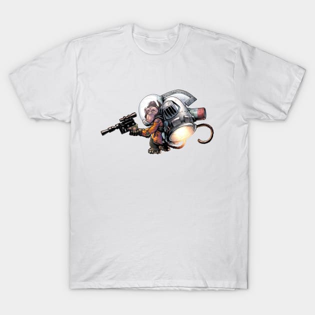 Jetpack Monkey T-Shirt by gregorytitus